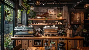 طراحی دکوراسیون کافی شاپ روستیک: نکات